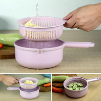 Presse-agrumes à Julienne de légumes polyvalent 10 en 1, broyeur à Mandoline avec protection et panier de vidange