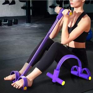 Banda de Resistencia Elástica de Alta Calidad con 6 Tubos para Ejercicios de Fitness, Pedal de Resistencia, Cuerda para Abdominales, Yoga y Pilates, Equivalente a 50 LB de Resistencia - Product Image 3