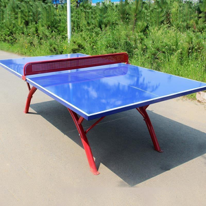 Table de <span class=keywords><strong>ping</strong></span>-<span class=keywords><strong>pong</strong></span> familiale à usage double, pour le sport et les activités de plein air, résistante aux intempéries, anti-âge, plateau en SMC, structure en acier stable, table à arche incurvée - Product Image 4