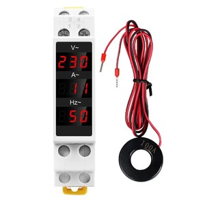 Voltímetro Digital LED para Riel DIN, Amperímetro, Medidor de Voltaje, Corriente y Frecuencia Monofásico, Probador de Voltaje, Amperaje y Frecuencia AC80-500V 100A - Product Image 4