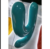 Fabricant Source Finition Peinture Cuite Lettres LED 3D Enseignes LED Personnalisées Lettres Lumineuses Sphériques