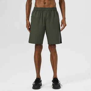 Pantaloncini Sportivi Estivi in Spandex/Poliestere Leggeri con Elastico in Vita Impermeabili Antivento ad Asciugatura Rapida Vestibilità Comoda Tinta Unita da Uomo - Product Image 3