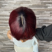 Promotion YWhair : Perruque Courte Bob en Cheveux Humains Brésiliens Remy de Haute Qualité, Dentelle 3x1, Noir Naturel, Densité 150%, Coupe Pixie