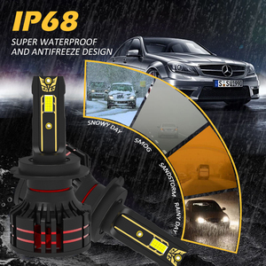 Ampoules de phare de voiture au prix d'usine, 6500K, mini-lampes <span class=keywords><strong>LED</strong></span> H1 H4 H7 9005 9006 9007 9012, ampoules de phare <span class=keywords><strong>LED</strong></span> pour voiture, camion, SUV - Product Image 4