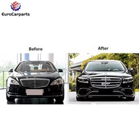 Kit de carrosserie et accessoires pour Mercedes Classe S, modèle S500 S550 W221 (2006-2013), mise à niveau style W223 S63, système de pare-chocs.