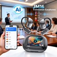 Écouteurs Traducteurs Intelligents JM16 Interprétation Vidéo Hors Ligne ChatGPT DeepSeek Appel Audio Casque de Voyage Vente en Gros