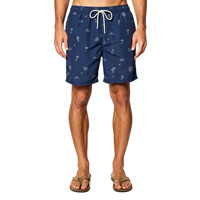 Trajes de Baño para Hombre con Estampado Náutico Marino de Secado Rápido, Pantalones Cortos de Playa con Cordón Elástico
