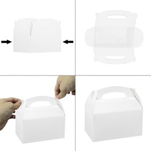 Boîtes d'emballage en carton blanc haut de gamme personnalisées pour les aliments de boulangerie Laminage mat en éponge robuste pour les collations de pâtisserie de beignets - Product Image 3