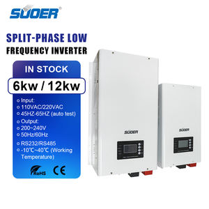 <span class=keywords><strong>Suoer</strong></span> 6KW/12KW ความถี่ต่ำ60Hz อินเวอร์เตอร์พลังงานแสงอาทิตย์แยกเฟส110V/220V เพียวไซน์เวฟอินเวอร์เตอร์เอาท์พุตเฟสเดียว - Product Image 1