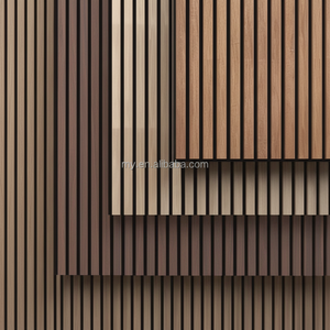 Paneles acústicos de pared de listones de MDF de alta calidad Diseño moderno clásico para control de ruido para estudio de planta abierta en uso doméstico - Product Image 1