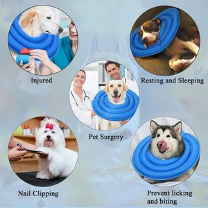 Köpekler ve kediler için ameliyat sonrası koni için yumuşak koruyucu şişme Pet kurtarma yaka köpek koni yaka - Product Image 5