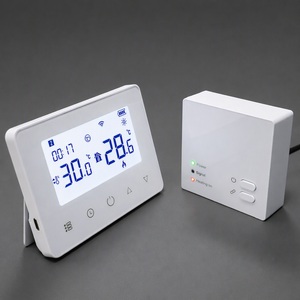 Chaudière à <span class=keywords><strong>gaz</strong></span> moderne à <span class=keywords><strong>prix</strong></span> <span class=keywords><strong>d</strong></span>'usine, chauffage au sol, <span class=keywords><strong>thermostat</strong></span> numérique intelligent sans fil Tuya WiFi pour hôtel et sous-sol - Product Image 5