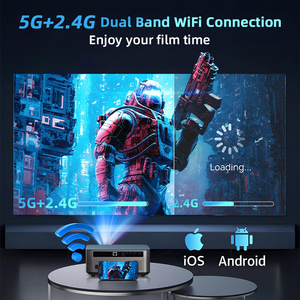 Bán Buôn Rigal P1E LCD Android Quảng Cáo Ngoài Trời 4K Máy Chiếu Overhead 1080P Thông Minh Android Điện Thoại Di Động Máy Chiếu 4K - Product Image 5