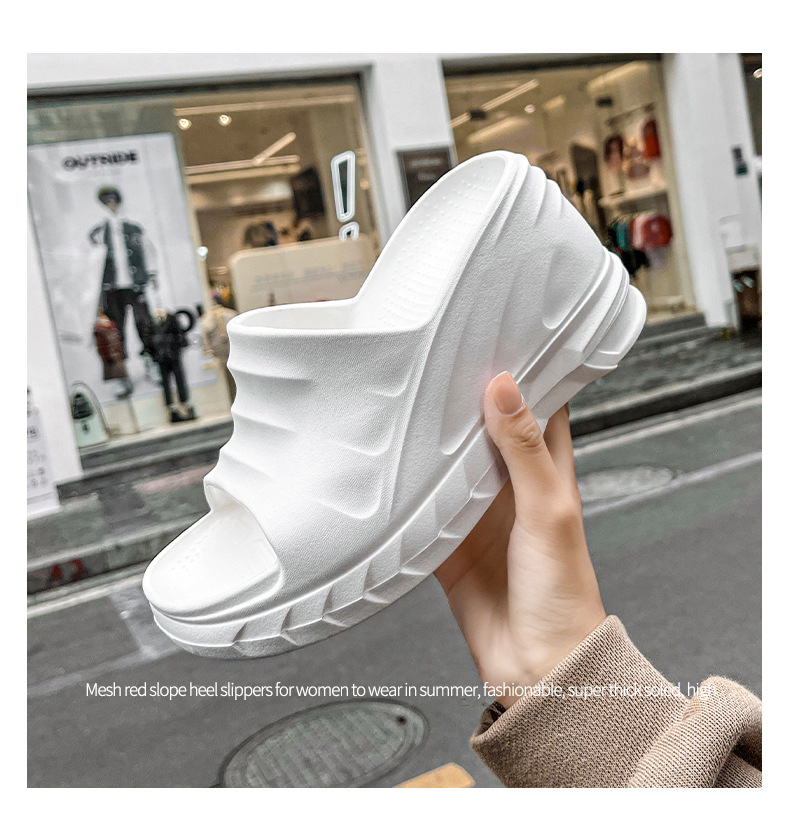 High Heel Beach Fashion Women's Wedge Slippers Casual Slippers Slides for Girls Platform Sandals