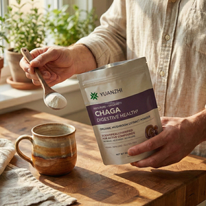Yüksek Kaliteli Organik Gıda Sınıfı Solvent Ekstraktı %30 %60 Polisakkaritler Çaga Mantarı Ekstraktı Tozu - Product Image 5