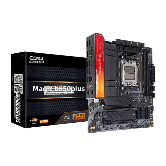 Onda New All-solid-state B650PLUS-B/W AM5 Desktop Motherboard DDR5 Double Channel 96GB M ATX