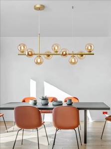Lampadario di Nuovo Design <span class=keywords><strong>Moderno</strong></span> e Lussuoso <span class=keywords><strong>da</strong></span> Interni in Metallo con Sfere di Vetro per Sala <span class=keywords><strong>da</strong></span> Pranzo Soggiorno <span class=keywords><strong>Camera</strong></span> <span class=keywords><strong>da</strong></span> <span class=keywords><strong>Letto</strong></span> Hotel - Product Image 5