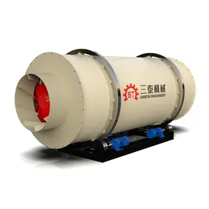 Clay Straw Rotary Drum Dryer Chicken Manure Cow Dung Three-Cylinder Dryer Ce Certification Dryer