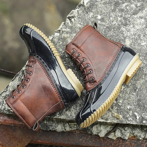 <span class=keywords><strong>Scarpe</strong></span> <span class=keywords><strong>da</strong></span> <span class=keywords><strong>trekking</strong></span> impermeabili antipioggia <span class=keywords><strong>da</strong></span> donna <span class=keywords><strong>con</strong></span> suola in gomma stivali <span class=keywords><strong>da</strong></span> neve <span class=keywords><strong>da</strong></span> caccia anatra <span class=keywords><strong>con</strong></span> tacchi piatti - Product Image 4