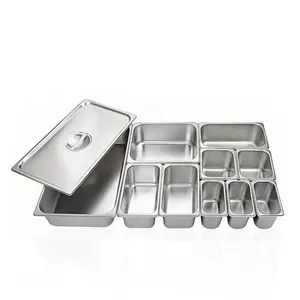 Restaurant Equipment Bain Marie Hot Food Warming Stainless Steel Buffet Server Catering Container