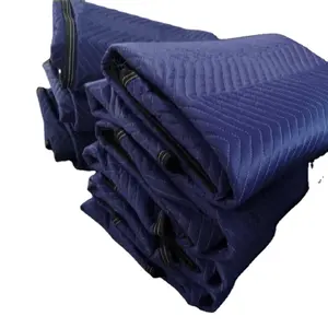 Logotipo personalizado Não tecido Atacado Heavy Duty Móveis Pads Moving Blanket para mover cobertores móveis almofadas