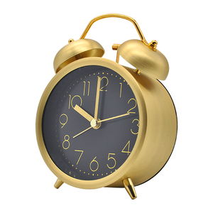 3.85 "Twin chuông đồng hồ báo thức với quay số lập thể, đèn nền, Pin hoạt động Loud nhà đồng hồ báo thức reloj - Product Image 5