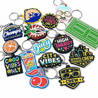 Porte-clés en PVC de forme personnalisée, porte-clés en caoutchouc souple pour boutique de cadeaux créatifs, approvisionnement en gros