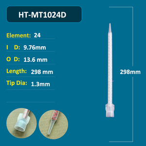 Boquilla Mezcladora Estática 1018, Puntas de Mezcla de Adhesivos de 18 Elementos para Cartuchos de Jeringa Doble de 400 ml y 600 ml, Relaciones 1:1 y 2:1, Boquillas Blancas - Product Image 6
