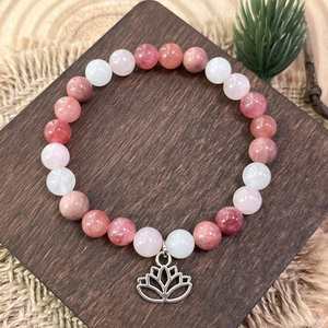 Bracelet naturel en perles de verre colorées, pierre anti-anxiété, service de bijouterie sur mesure pour les grossistes, emballage anti-ternissement - Product Image 4