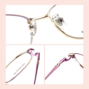 Montature per Occhiali da Vista Quadrate Piccole Personalizzate per Donna in Lega Metallica - Product Image 2