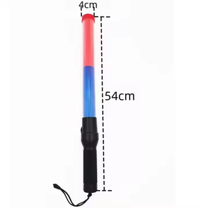 レッドグリーン & ストロボLEDトラフィックバトンプラスチックライトスティックマルチカラートラフィックライトバトン - Product Image 3