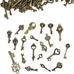 Abrelatas Retro de Bronce, Llaves de Esqueleto Vintage, Recuerdos para Fiestas de Boda, Amuletos de Metal Punk Zakka, Regalos, Abrebotellas con Llave - Product Image 2
