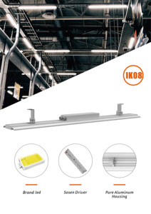 Công nghiệp IP54 tuyến tính Highbay 4ft ánh sáng bay cao 240W với kerafyrm khuếch tán tấm <span class=keywords><strong>LED</strong></span> cửa hàng ánh sáng lịch thi đấu với cảm biến chuyển động - Product Image 5
