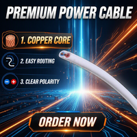 Câble plat OEM à âme en cuivre toronné, isolé en PVC, souple ou rigide, 1,5 mm² et 2,5 mm², avec conducteur neutre