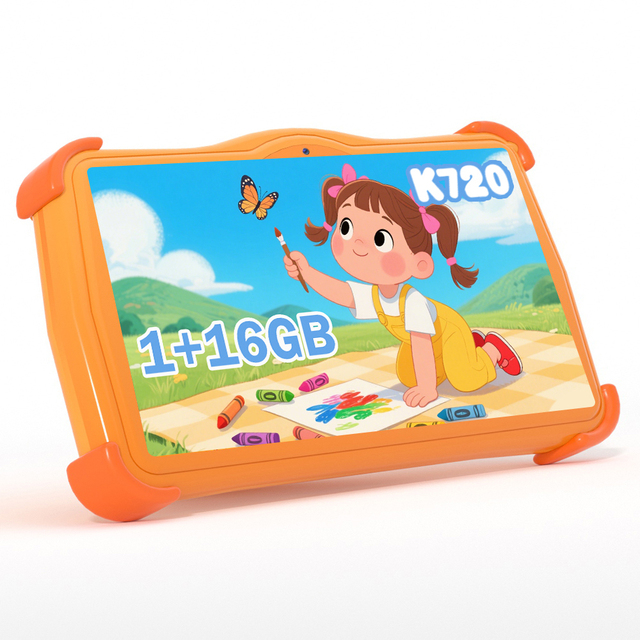 New 7 Inch MTK Quad Core 1.2GHz HD 1024x600 WiFi Waterproof Educational Android Tablet for Kids 1+16GB 2200mAh-in Stock