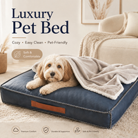 Cama de Lujo para Mascotas de Piel Sintética al por Mayor, Colchoneta para Dormir para Perros, para el Hogar, Viajes y Exteriores, Cojín Personalizado de Fábrica OEM