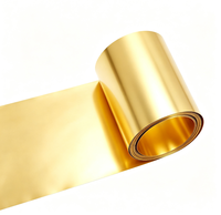 Cinta/Bobina/Tira de Latón C2700 C2680 C2600 de Alta Calidad, Venta Directa de Fábrica, H62 H80 H90, 0.1-3mm, Acabado Laminado, Plata, para Construcción