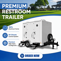 WC mobile portable, toilettes portables, remorque WC, toilettes extérieures, toilettes publiques mobiles