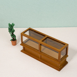 1:12 Miniature DIY Maison de Poupée Modèle Vitrine en Bois pour Supermarché Marchandise Dessert Gâteau Stockage-DIY Toy Style - Product Image 3