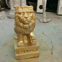 Reazone RZS02b Moule en plastique ABS haute précision pour lion en béton, décoration extérieure pour la construction de maisons, moule 3D en plastique