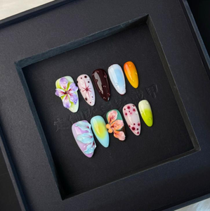 Fatto a mano 3D rosa bara di mandorle francesi acrilico <span class=keywords><strong>unghie</strong></span> finte stampa sulle <span class=keywords><strong>unghie</strong></span> - Product Image 2