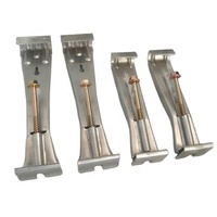 Support de gouttière en alliage d'aluminium de haute qualité de 5 pouces, style K, moderne, à vis rapide, durable, structure simple, robuste