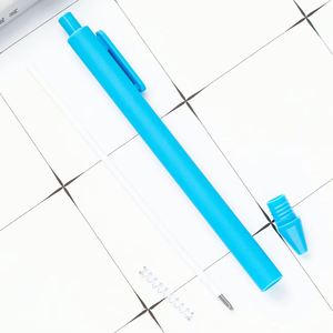 Bolígrafos Retráctiles de Plástico con Logotipo Personalizado, Punta de 1.0 mm, Venta al Por Mayor, con Clic de Goma Suave, Múltiples Colores, para Escritura - Product Image 6