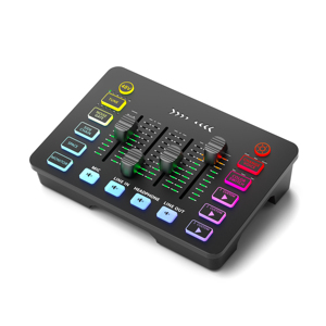 Capture vidéo <span class=keywords><strong>HDMI</strong></span> USB pour vlog et diffusion en direct |   Table de mixage audio pour jeux, <span class=keywords><strong>carte</strong></span> <span class=keywords><strong>son</strong></span> USB, interface audio, contrôleur DJ, console numérique - Product Image 2