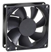 自立型低騒音80x8 0x 25MM DC冷却ファン12V24V 48VDC軸流ファンブラシレス冷却ファン80mm
