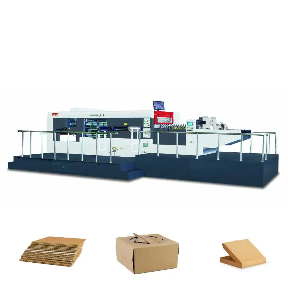 Large Format Lead Edge Feeding MYP-1680Q Automatic Flatbed Die Cutting And Stripping Machine for corrugated carton making