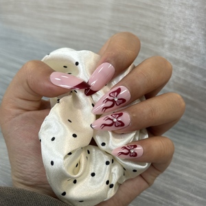 <span class=keywords><strong>Uñas</strong></span> Postizas al por Mayor Listas para Enviar, Diseño de Mariposa <span class=keywords><strong>con</strong></span> Punta Francesa <span class=keywords><strong>Rosa</strong></span> Nude, <span class=keywords><strong>Uñas</strong></span> de Presión ABS <span class=keywords><strong>con</strong></span> Punta Blanca y Línea Dorada, Forma Almendrada, en Stock - Product Image 4