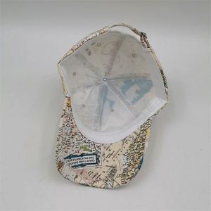 Gorra de Béisbol con Estampado Personalizado Estilo Mapa - Unisex, Deportiva, de Moda, 5 Paneles, 100% Algodón, Tela de Fieltro, Impresión por Transferencia de Calor - Product Image 6