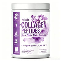 Collagène composite multi-sources personnalisé OEM, peptides de petite molécule, haute solubilité, absorption rapide, soutient la peau, les cheveux, les ongles et les articulations