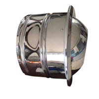 Buse sphérique réglable en acier inoxydable avec lames de soupape de commande, diffuseur sphérique avec soupape, adaptée au plafond